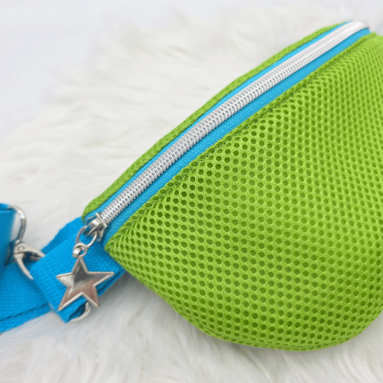 Preview: Gürteltasche - Air Mesh Grün - Klein